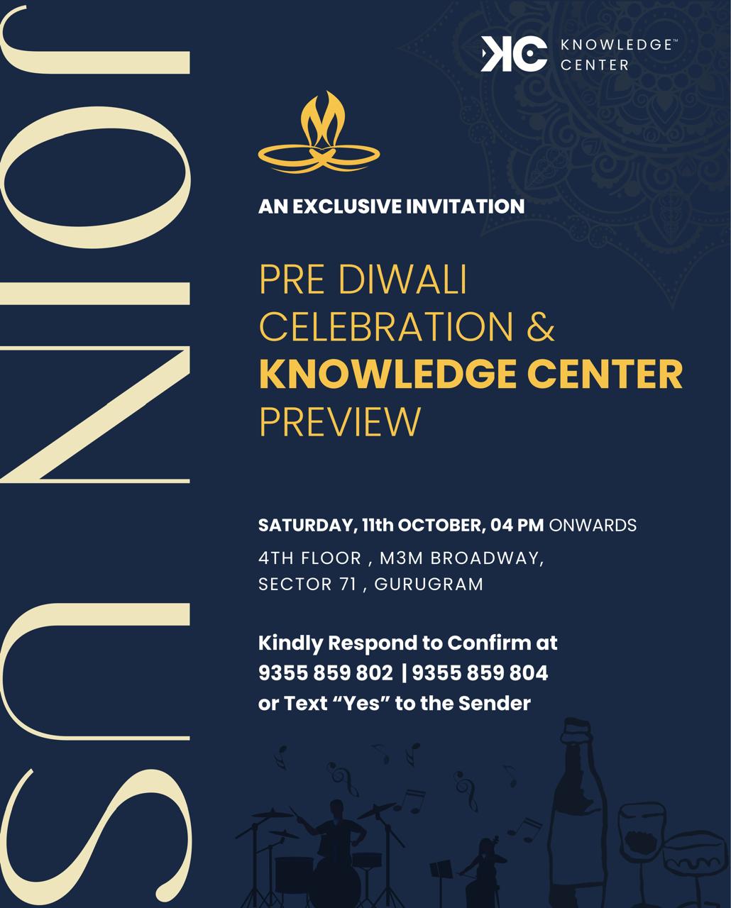 Pre-Diwali Celebration & Knowledge Center Preview